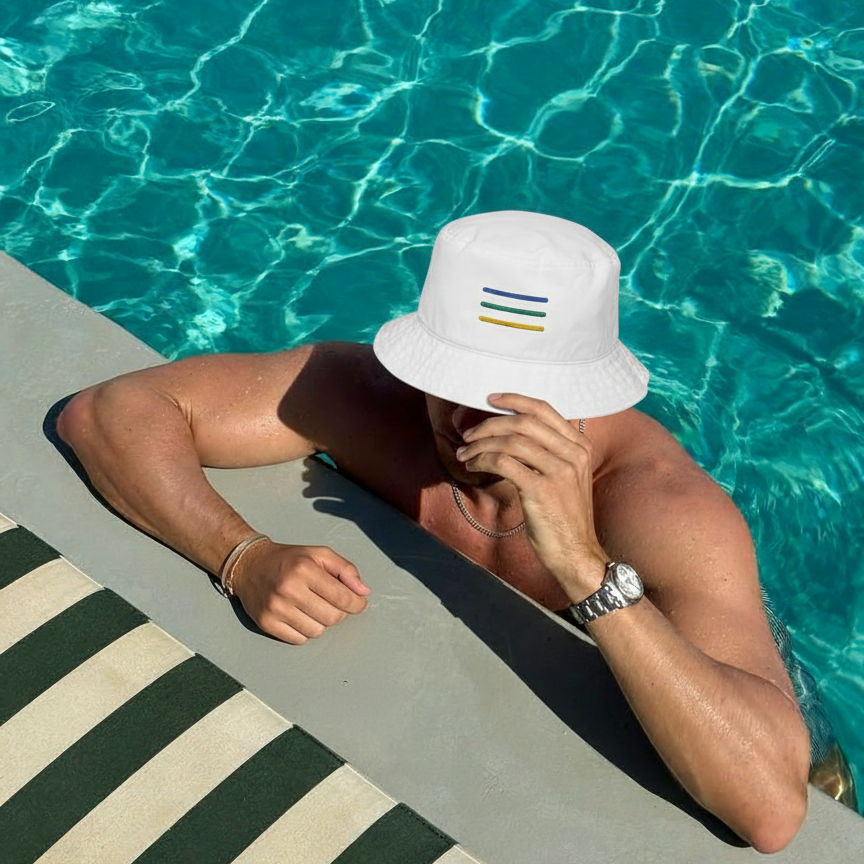 Linha 23 bucket hat with brazilian design - brazil flag